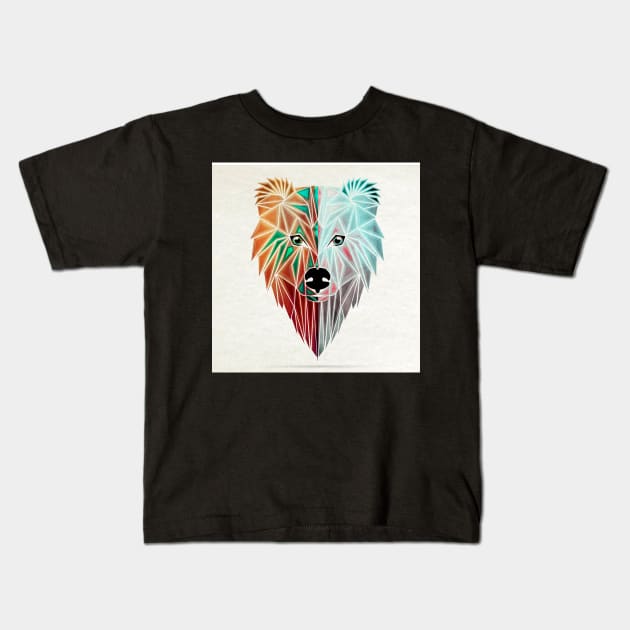 two faces bears Kids T-Shirt by Manoou